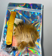 Load image into Gallery viewer, Wristlet Fur Ball Keychain
