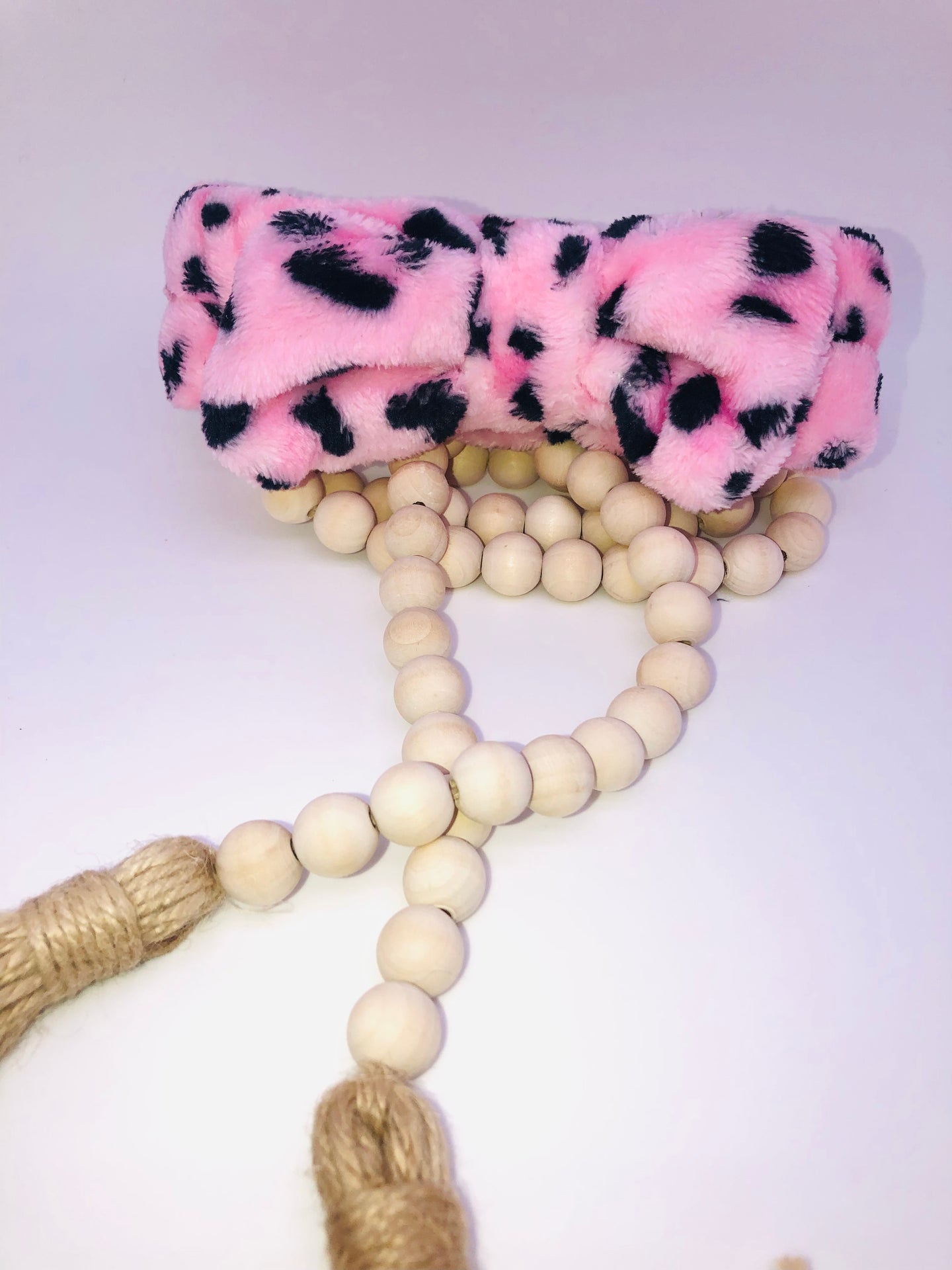 Pink-Leopard Headband