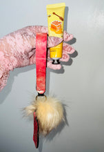 Load image into Gallery viewer, Wristlet Fur Ball Keychain
