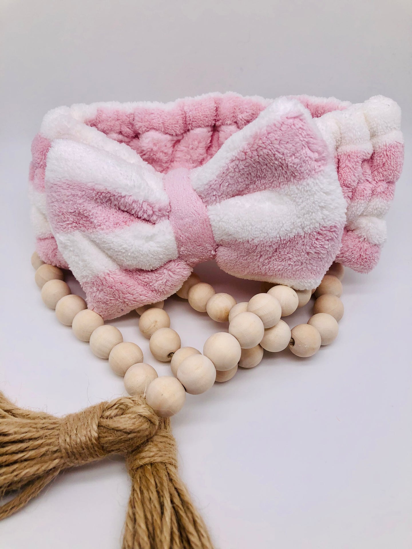 Pink-White Stripes Headband