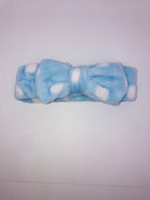 Load image into Gallery viewer, Light-Blue Polka Dot Headband
